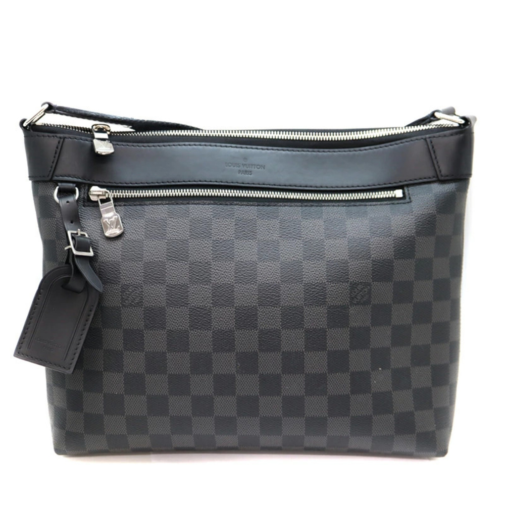 LOUIS VUITTON Mick Shoulder Bag Damier Canvas Graphite Black LV